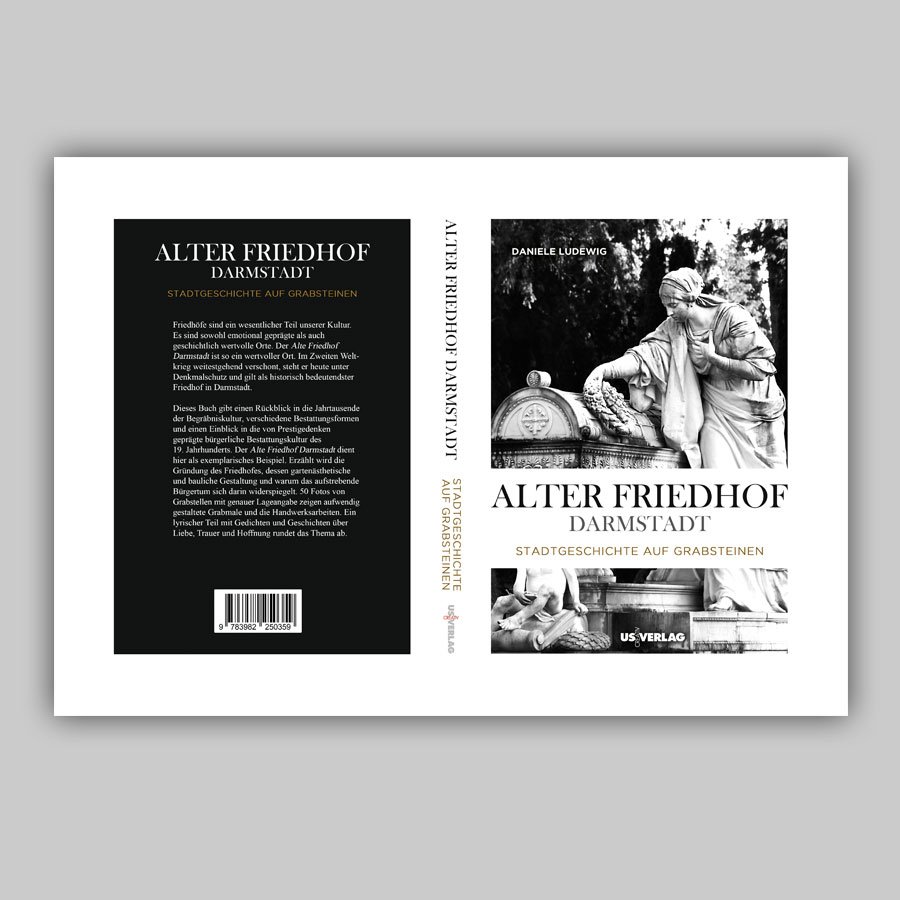 Buchcover 'Alter Friedhof Darmstadt – Stadtgeschichte auf Grabsteinen' von Daniele Ludewig