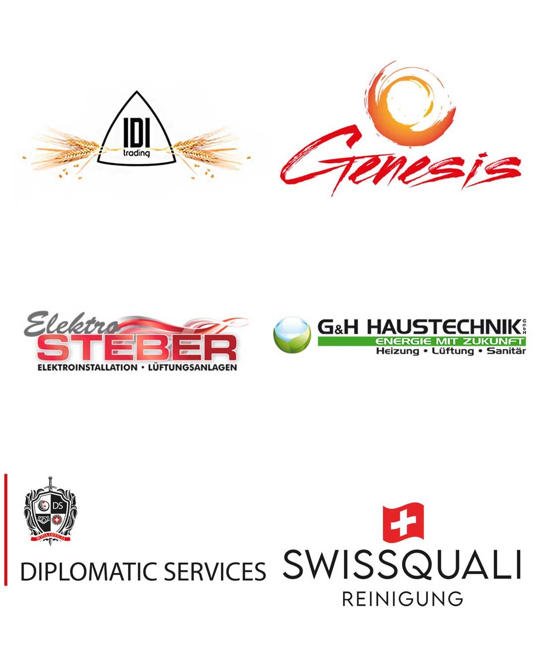 Logodesign-Sammlung für verschiedene Kunden aus Handel und Handwerk