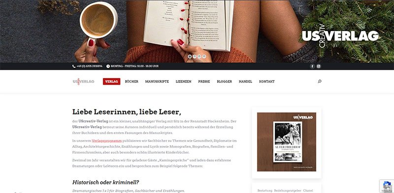 UScreativ-Verlag – Unabhängiger Buchverlag aus Hockenheim