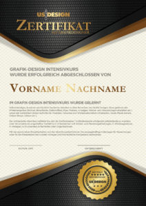 Zertifikat UScreativ-Design Online Intensivkurs Grafik-Designer