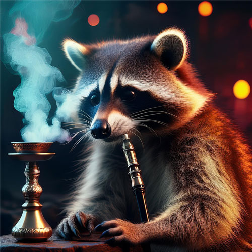 Racoon-Hookah Racoon Hookah