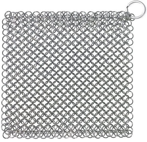 Reinigungsnetz Teekanne Glas, Edelstahl Kettenschrubber